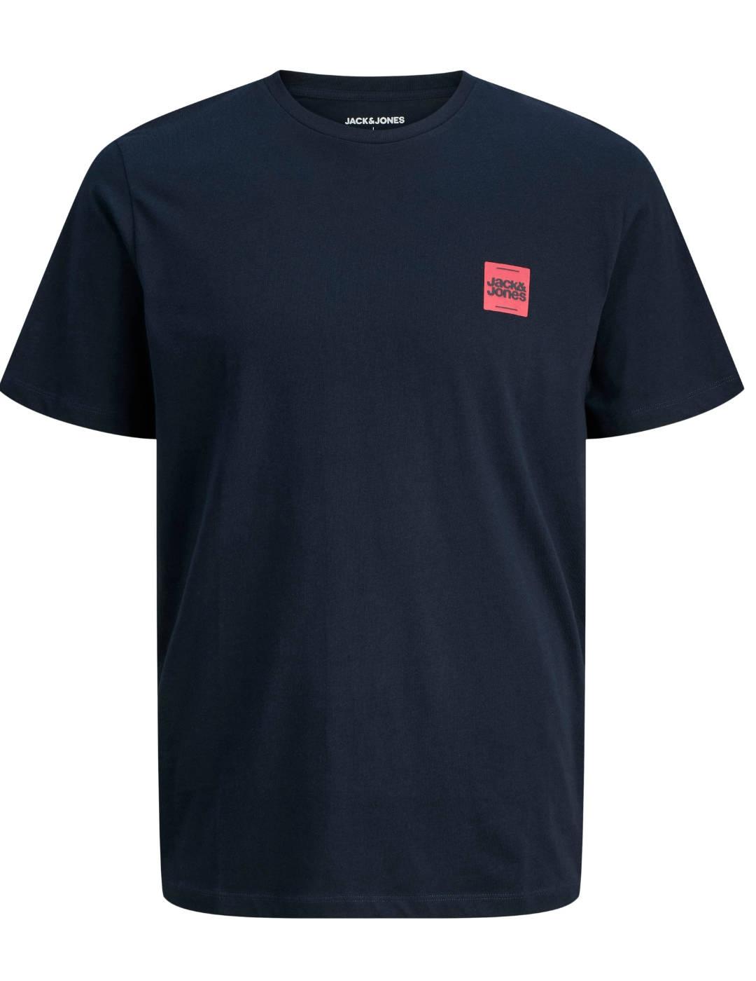 Camiseta Jack&Jones Brandy negra manga corta para hombre