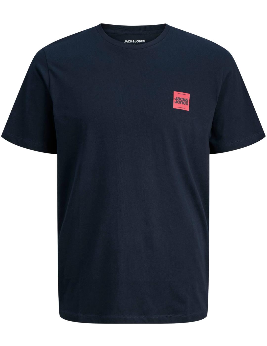 Camiseta Jack&Jones Brandy azul marino manga corta de hombre