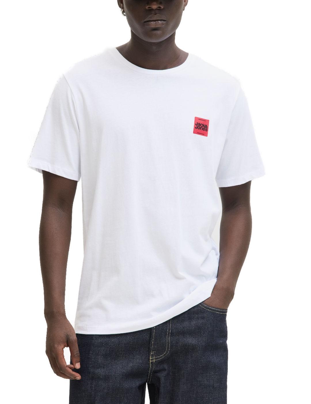 Camiseta Jack&Jones Brandy blanca manga corta para hombre