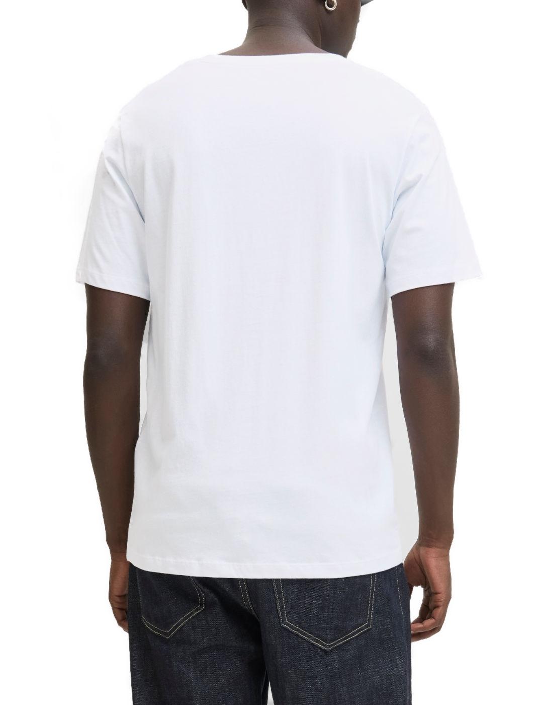 Camiseta Jack&Jones Brandy blanca manga corta para hombre