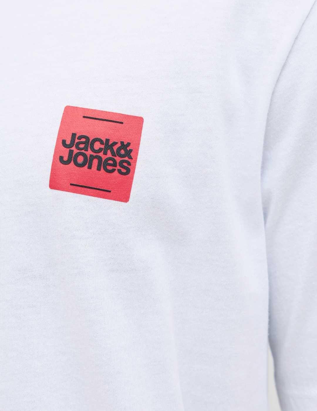 Camiseta Jack&Jones Brandy blanca manga corta para hombre