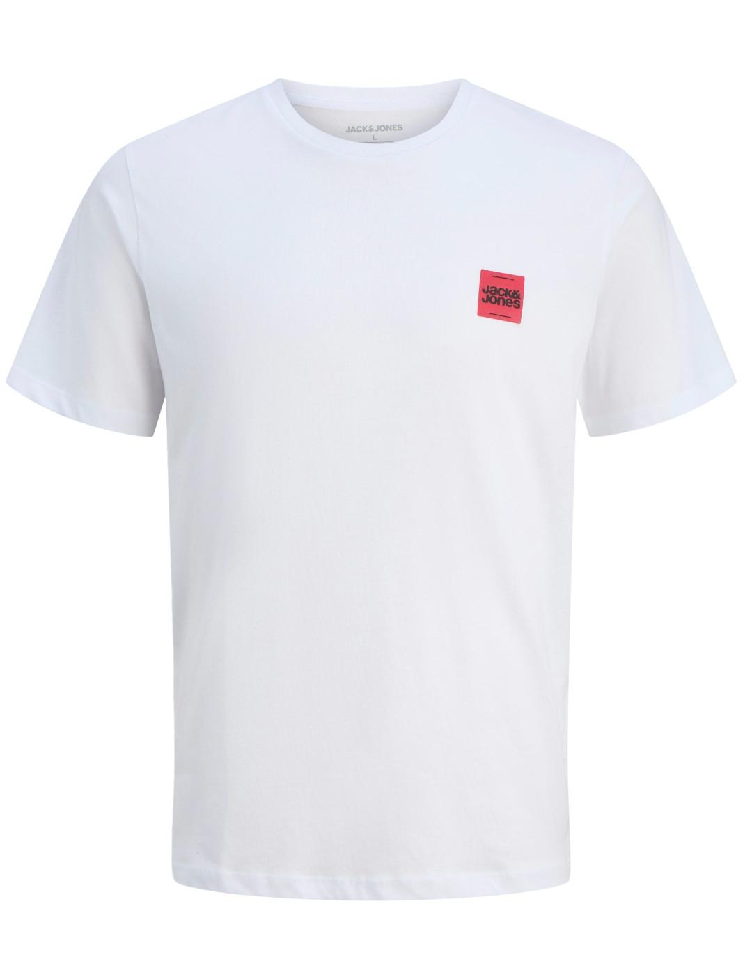 Camiseta Jack&Jones Brandy blanca manga corta para hombre