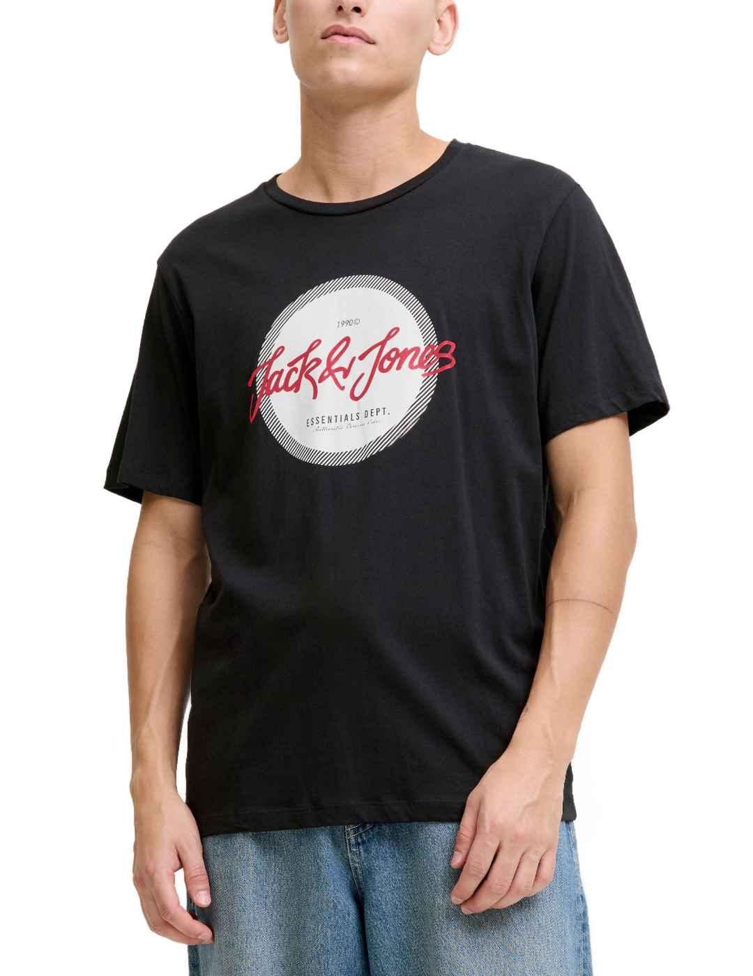 Camiseta Jack&Jones Urban negra manga corta para hombre