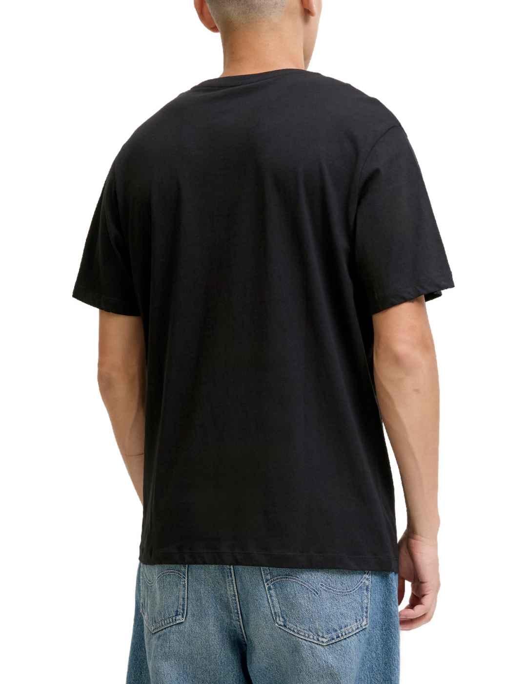 Camiseta Jack&Jones Urban negra manga corta para hombre