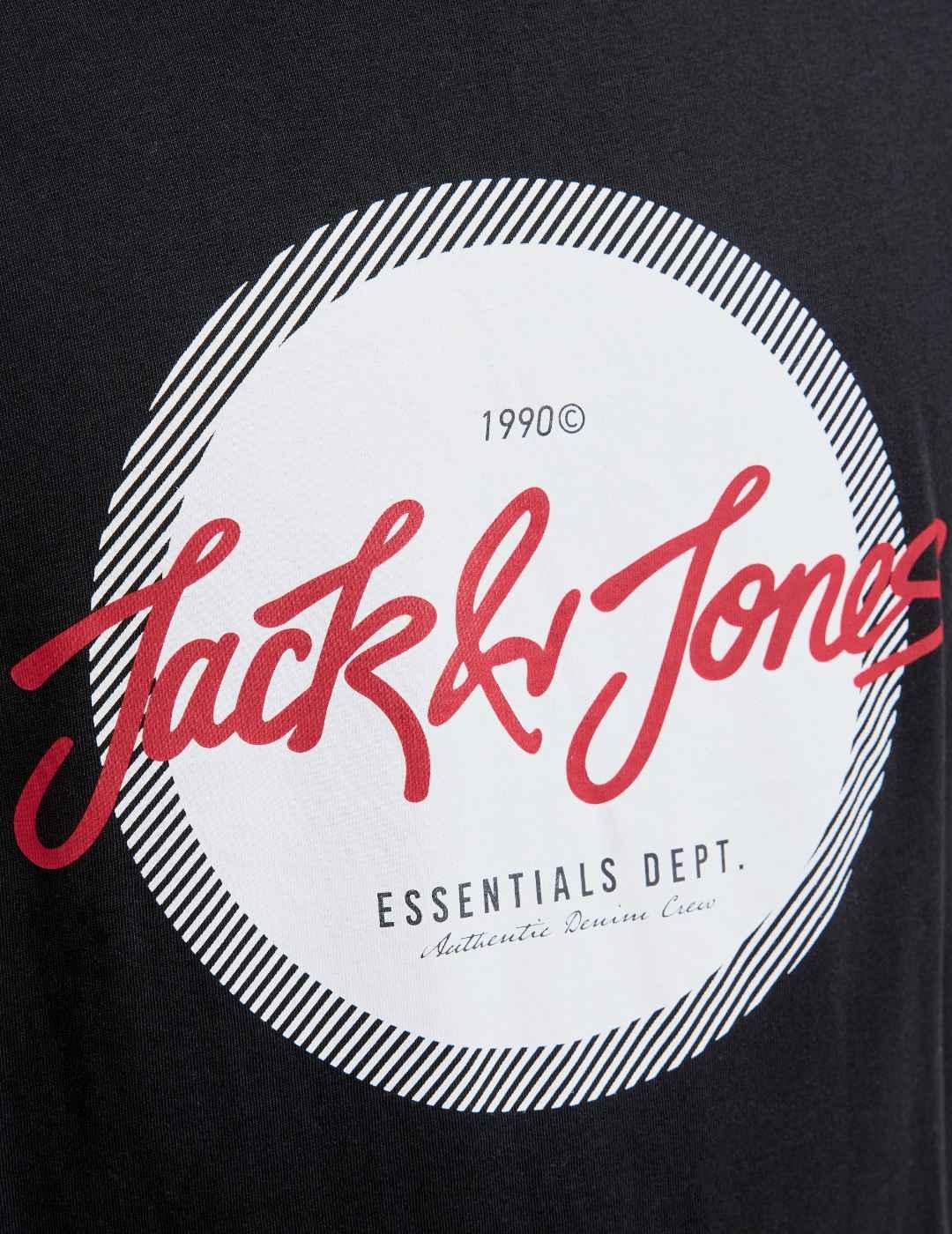Camiseta Jack&Jones Urban negra manga corta para hombre