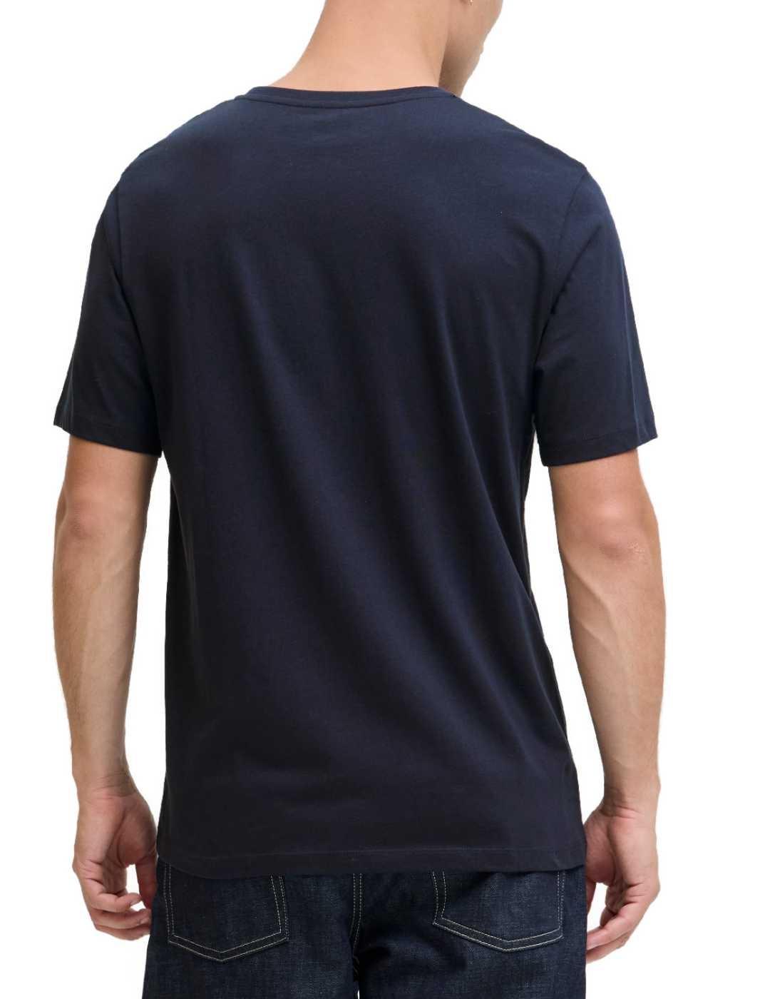 Camiseta Jack&Jones Urban azul manga corta  para hombre