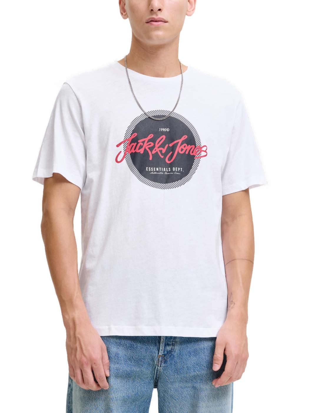 Camiseta Jack&Jones Urban blanca manga corta para hombre