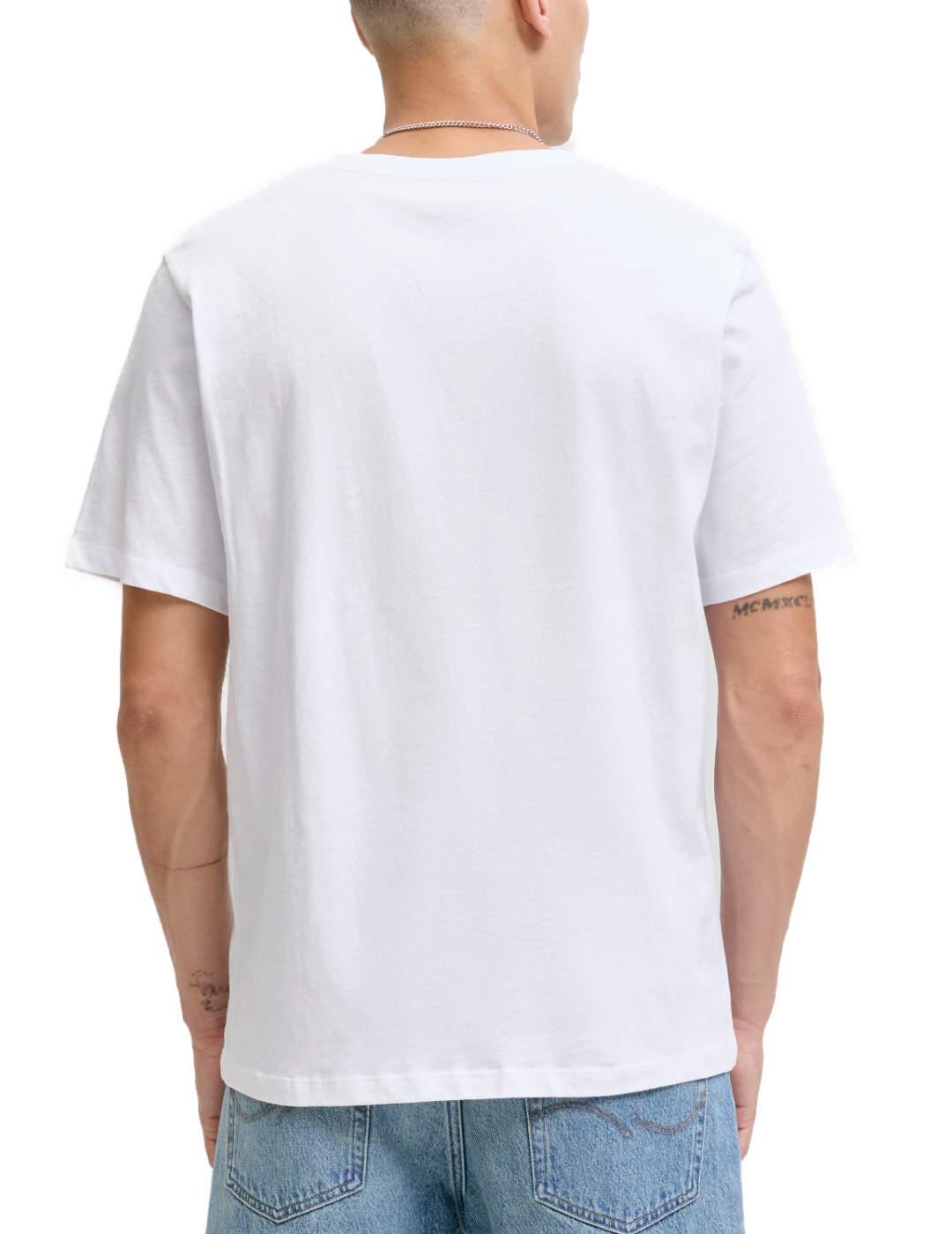Camiseta Jack&Jones Urban blanca manga corta para hombre