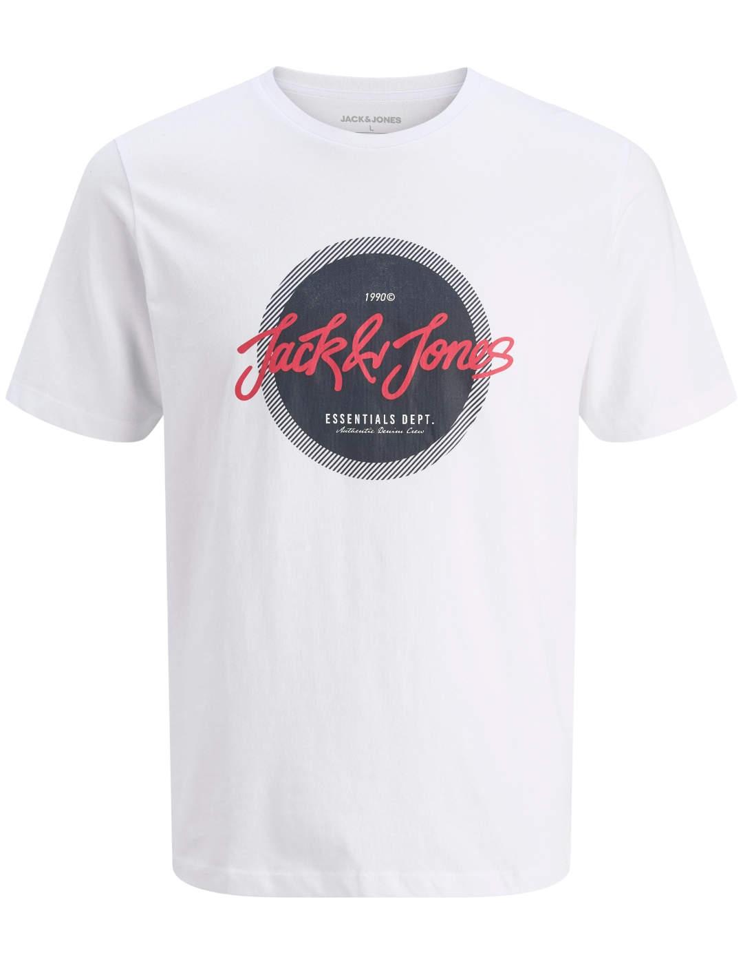 Camiseta Jack&Jones Urban blanca manga corta para hombre