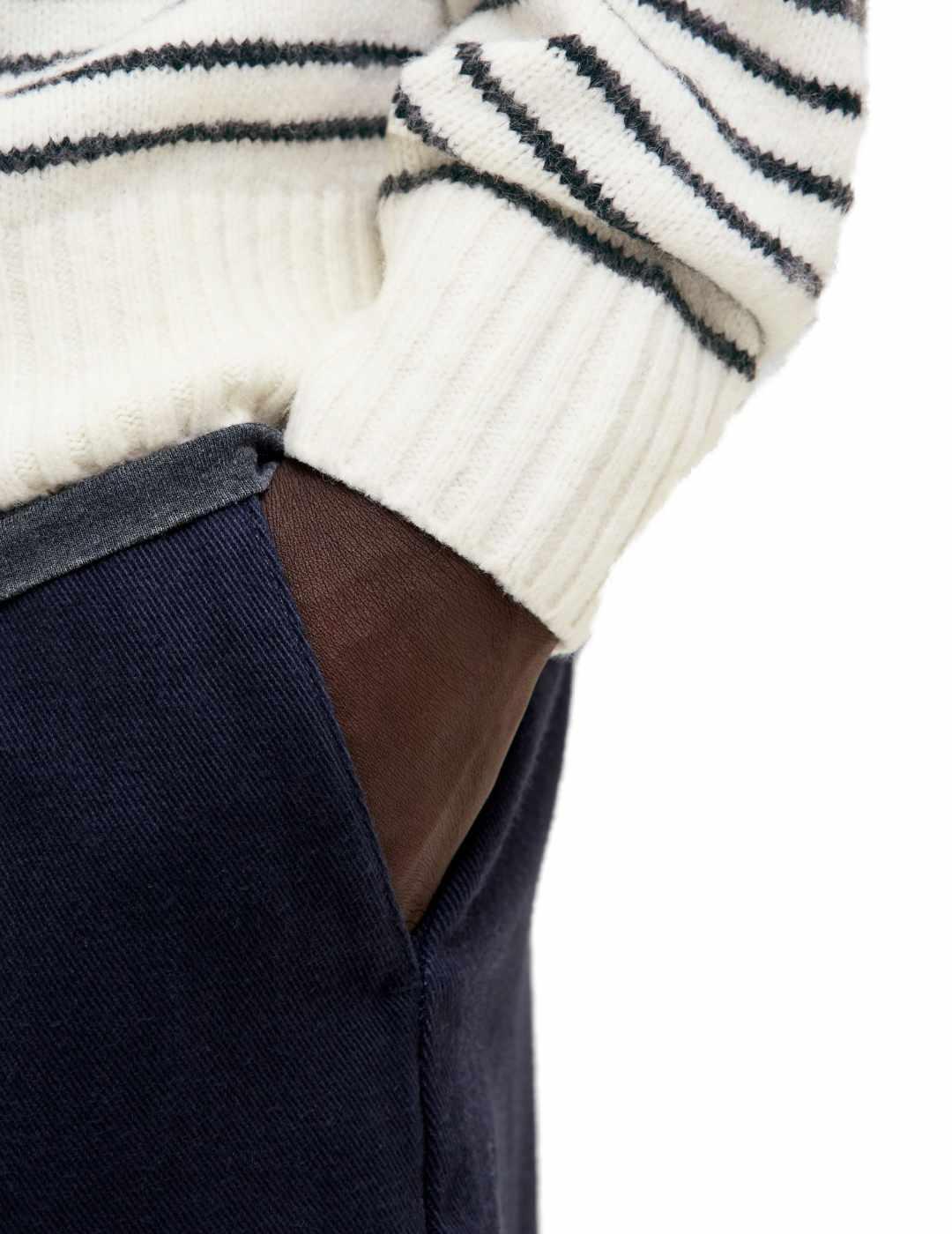 Jersey Jakc&Jones Soho rayas blanco con negras para hombre