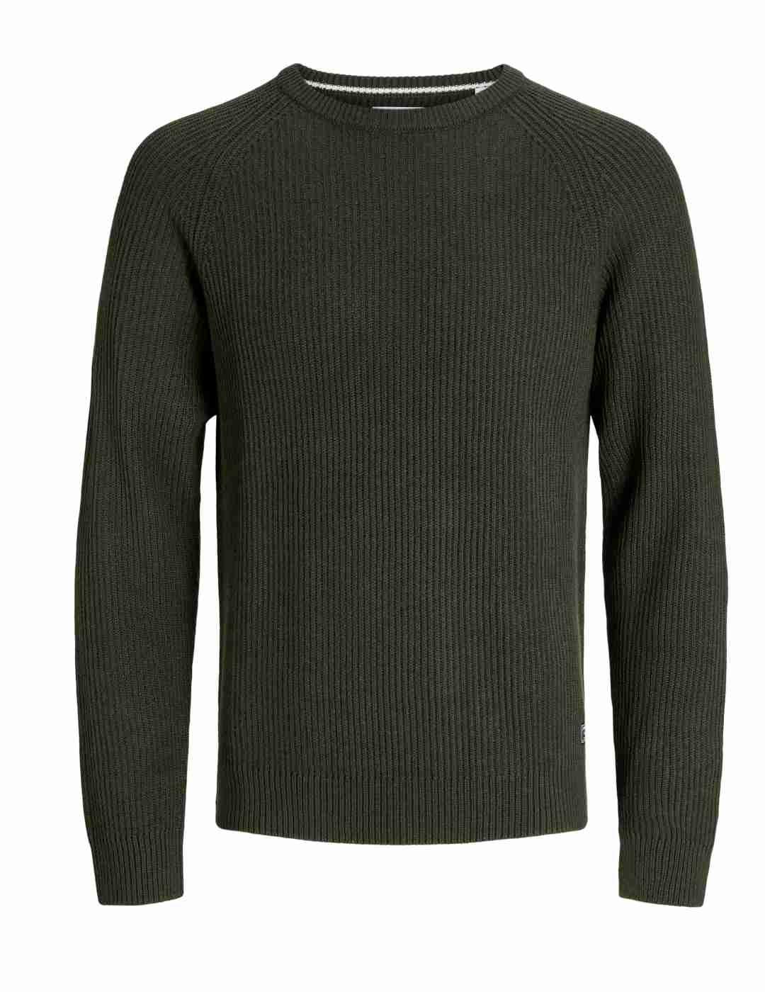 Jersey Jack & Jones Panne de punto verde para hombre