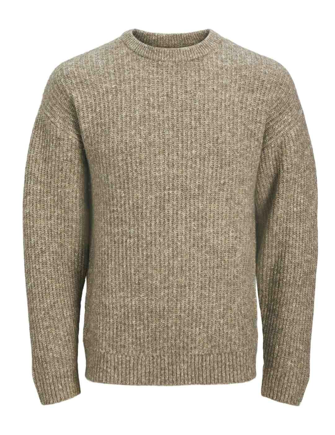 Jersey Jack & Jones de punto regular fit marrón hombre