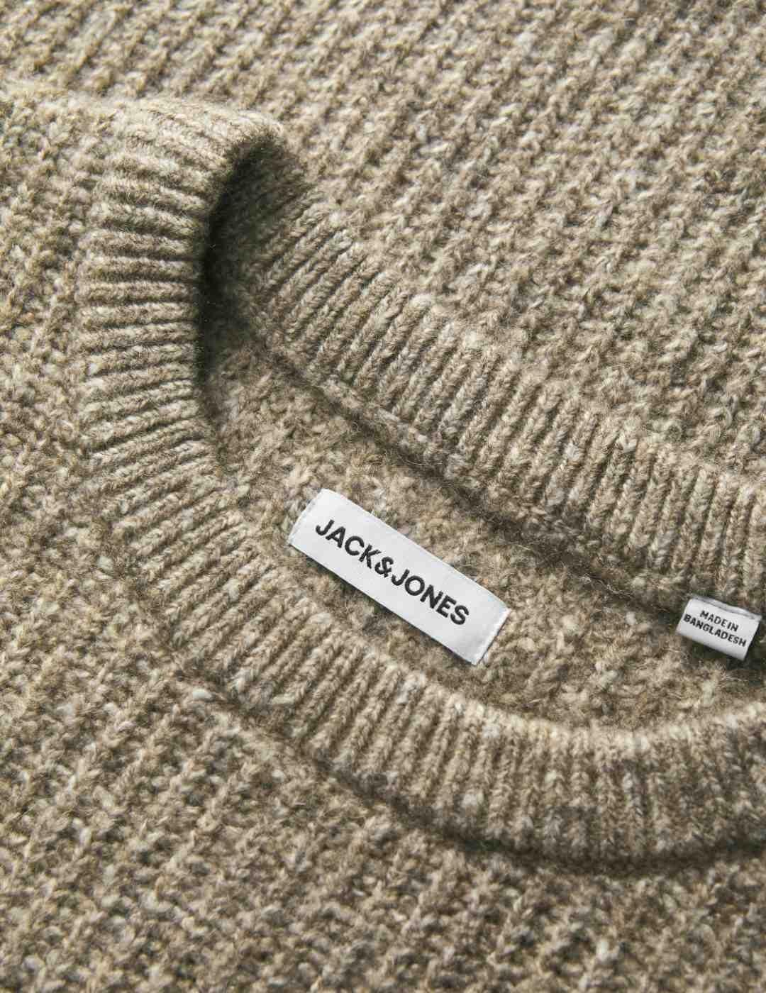 Jersey Jack & Jones de punto regular fit marrón hombre