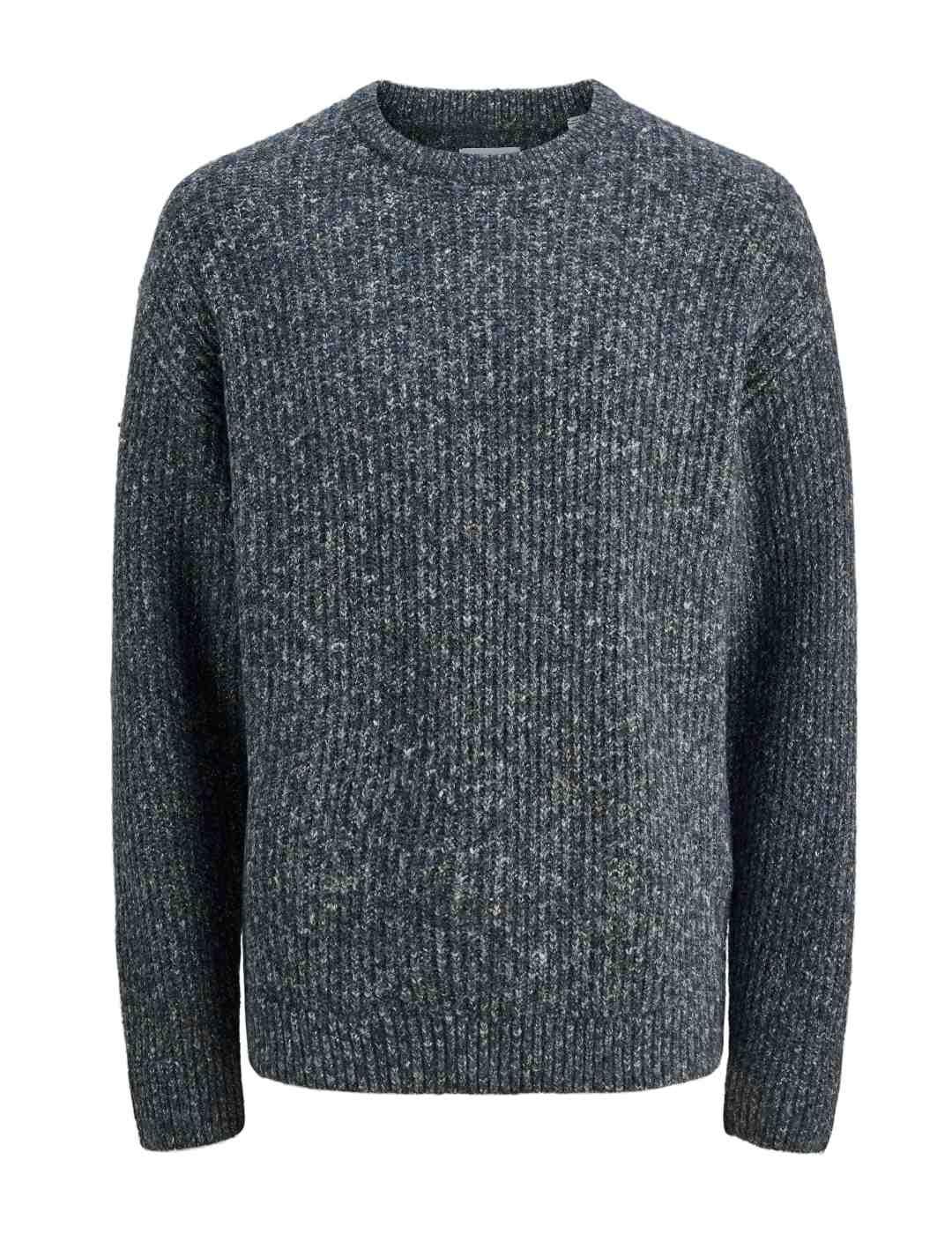 Jersey Jack & Jones de punto regular fit gris oscuro hombre