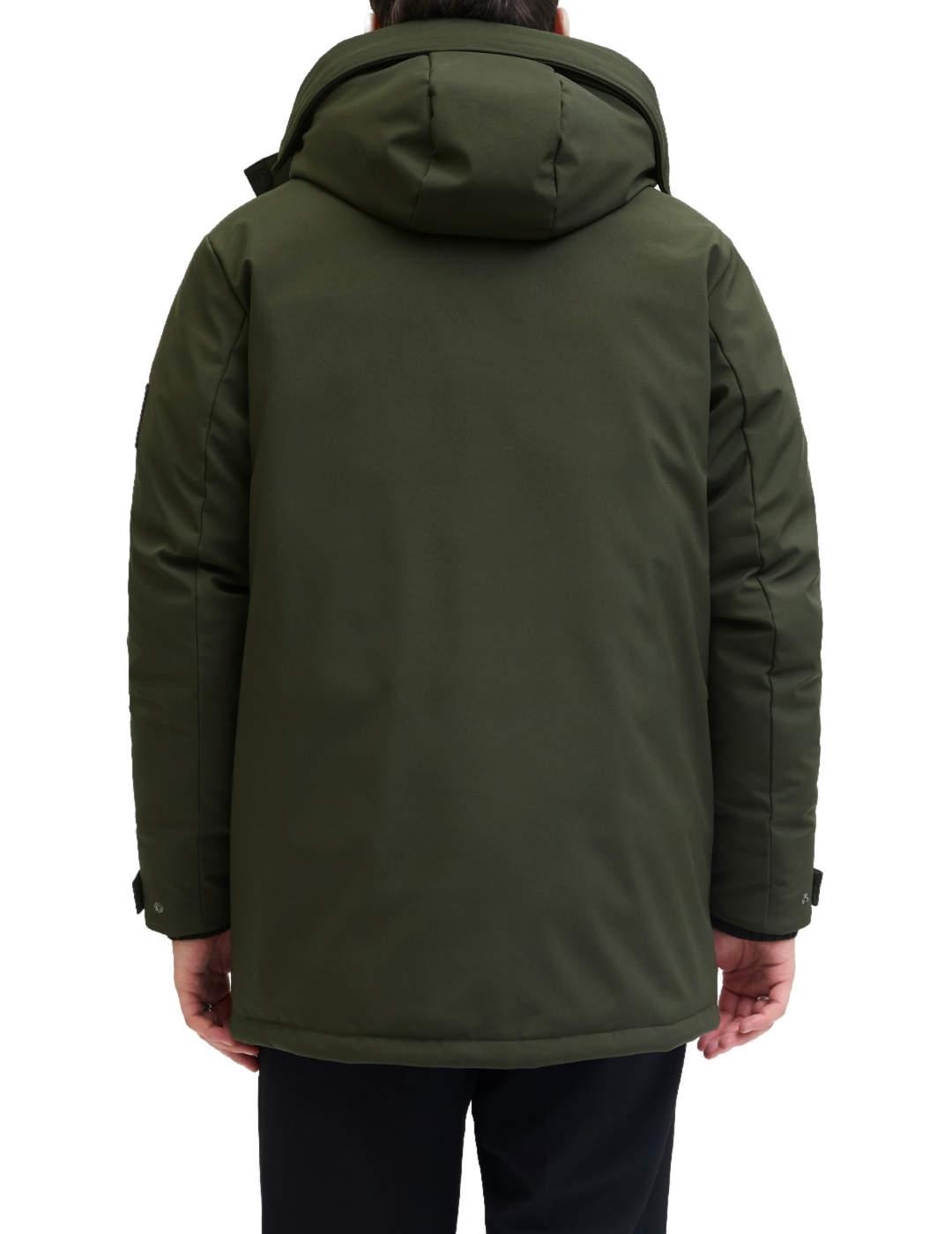 Parka Jack&Jones Finn verde oliva con chaleco para hombre