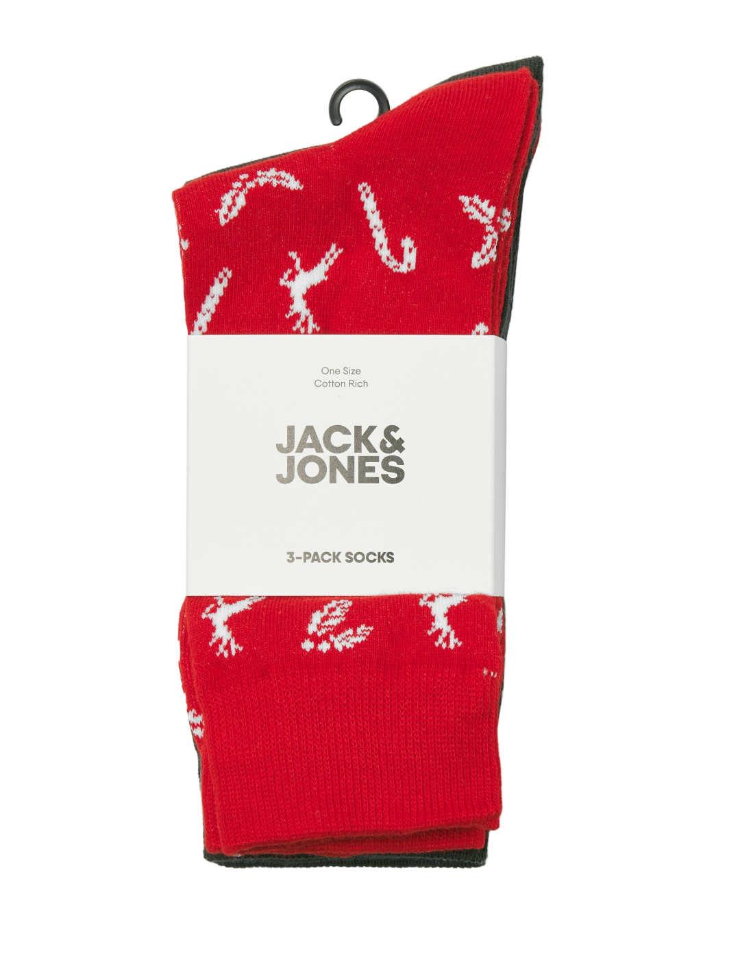 Calcetines Jack&Jones Ccane navideños de hombre