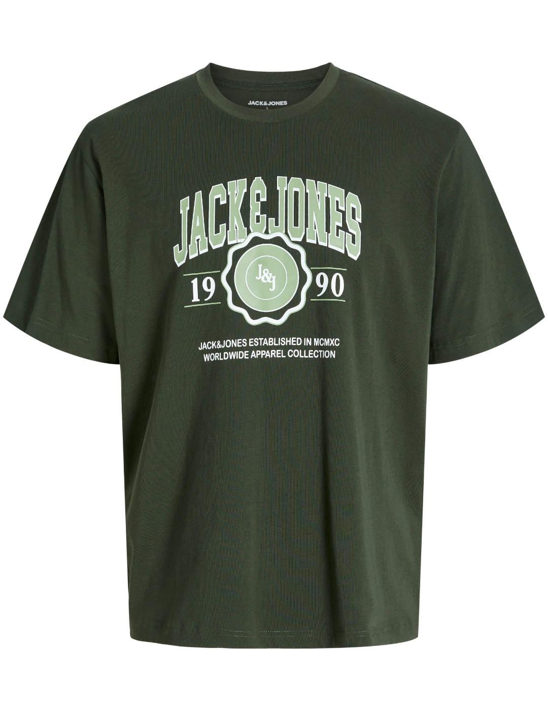 Camiseta Jack & Jones Mako manga corta verde para hombre