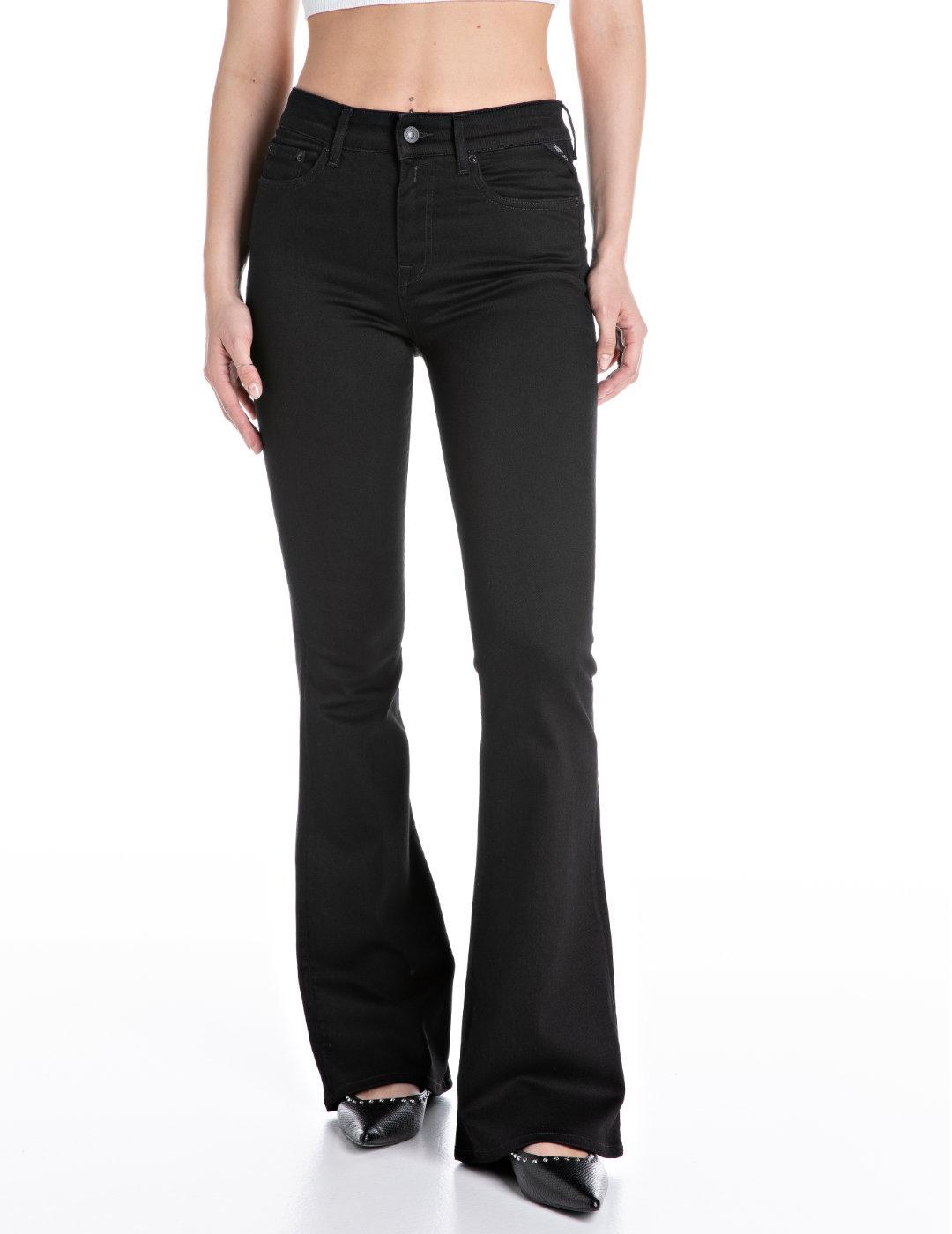 Vaquero Replay Joella negro campana para mujer