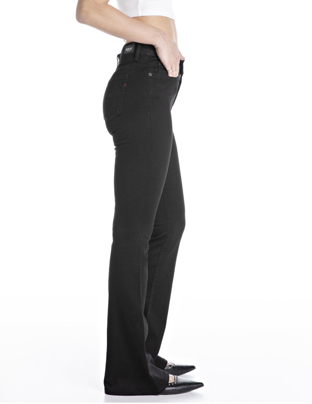 Vaquero Replay Joella negro campana para mujer