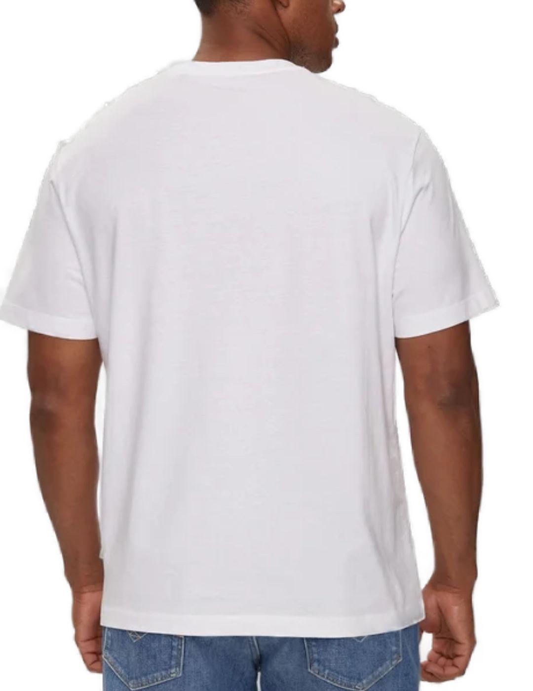 Camiseta Guess American blanca manga corta para hombre