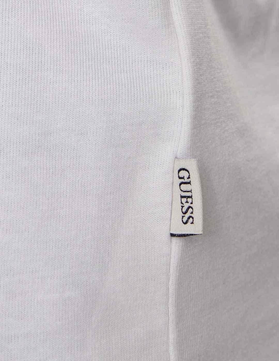 Camiseta Guess American blanca manga corta para hombre