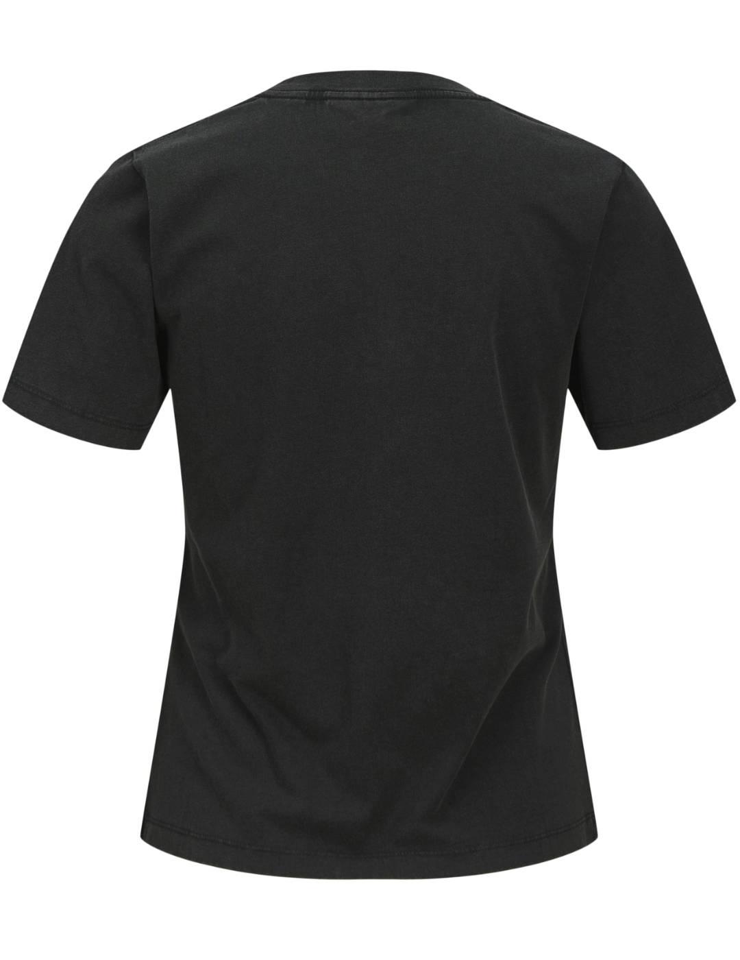 Camiseta JJXX Britta negra dibujo moto para mujer