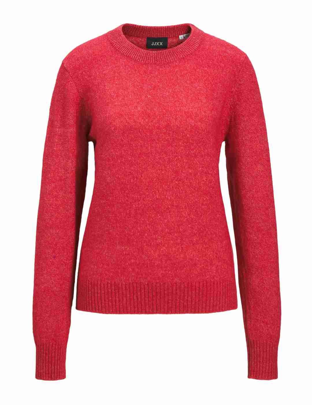 Jersey JJXX Elva rojo punto manga larga para mujer