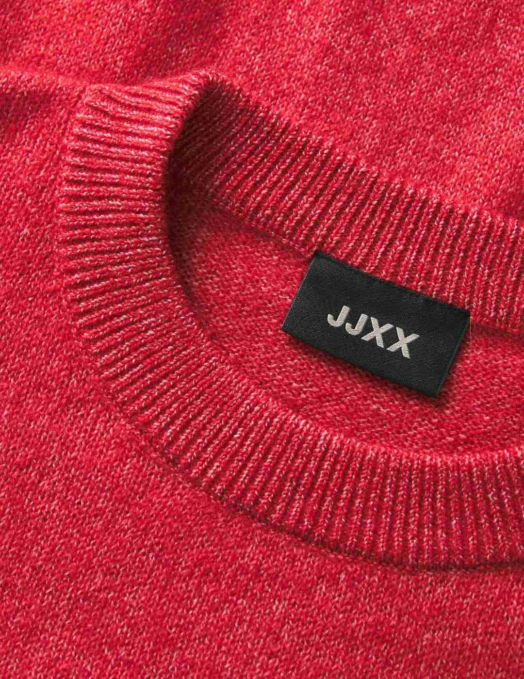 Jersey JJXX Elva rojo punto manga larga para mujer