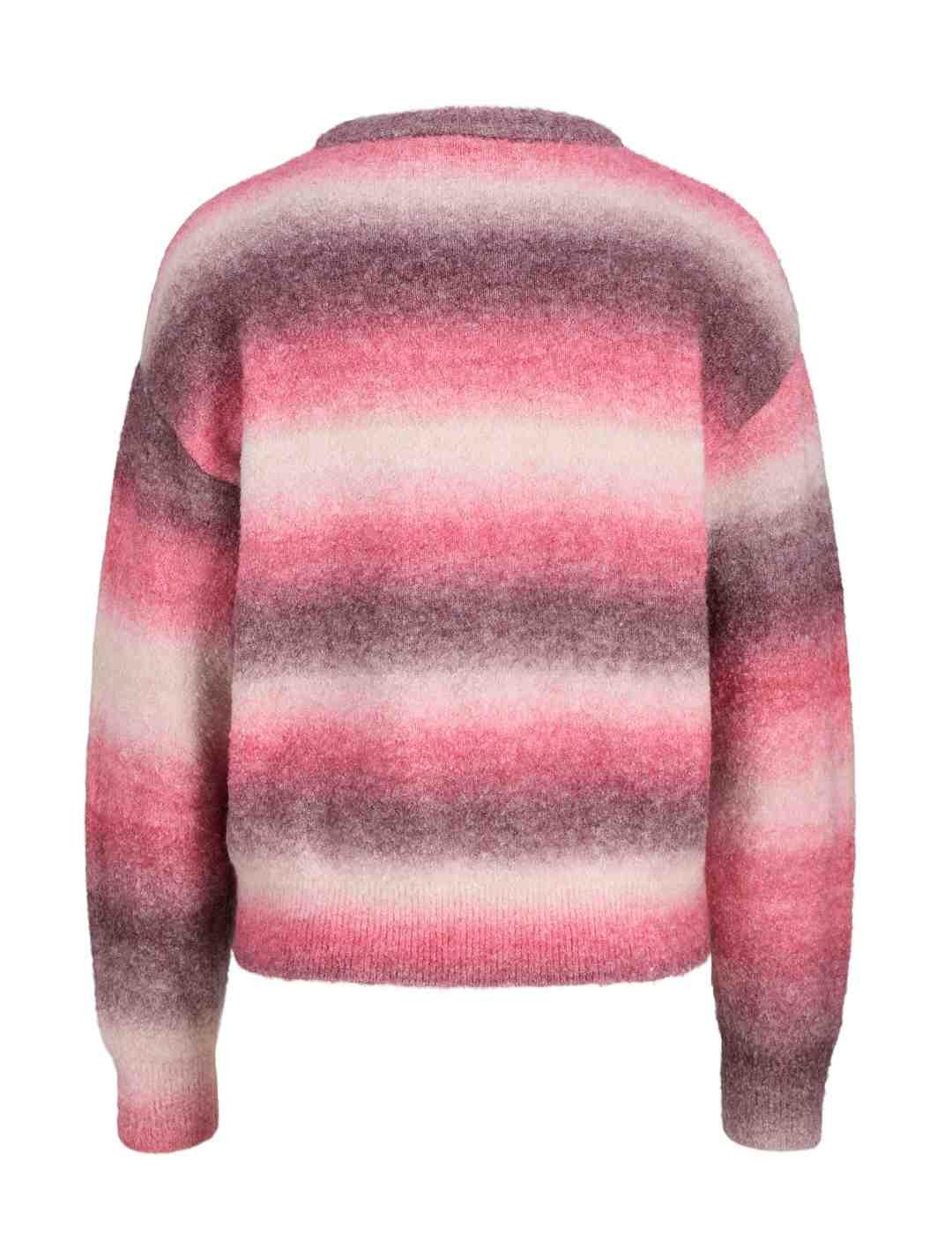 Jersey JJXX Amira rosa rayas manga larga para mujer