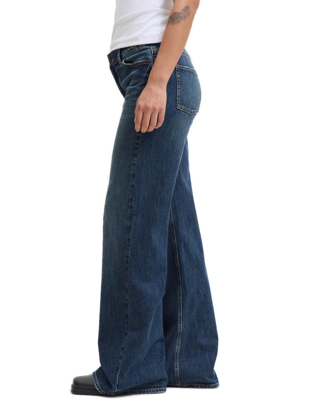 Pantalón vaquero JJXX Rome marino flared para mujer