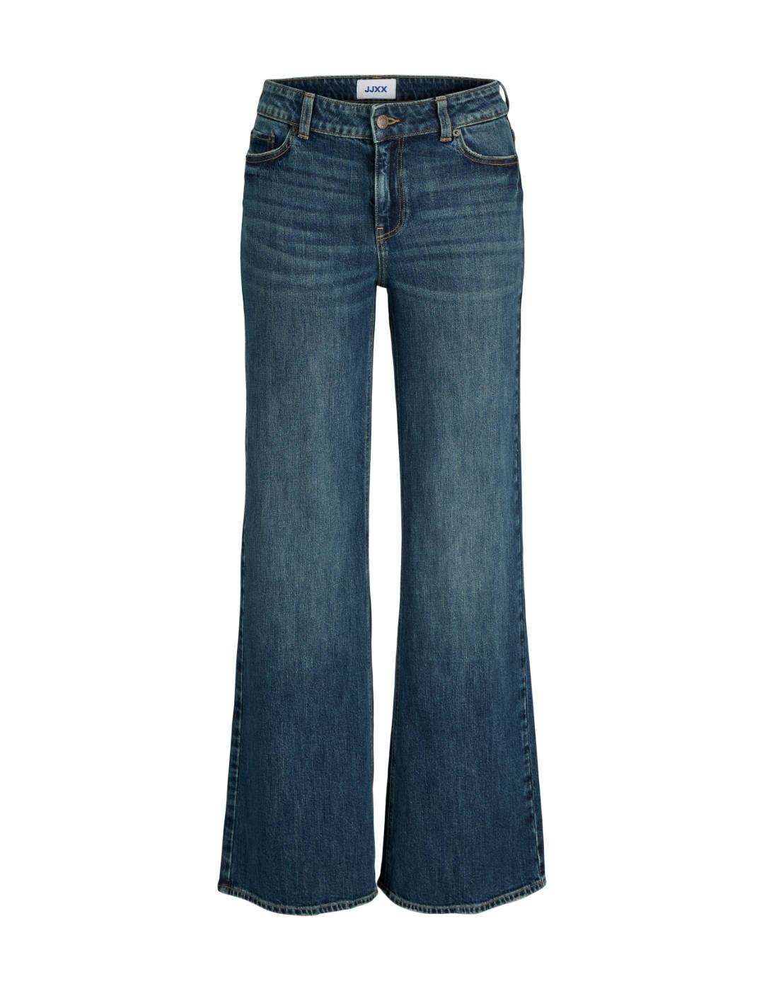 Pantalón vaquero JJXX Rome marino flared para mujer