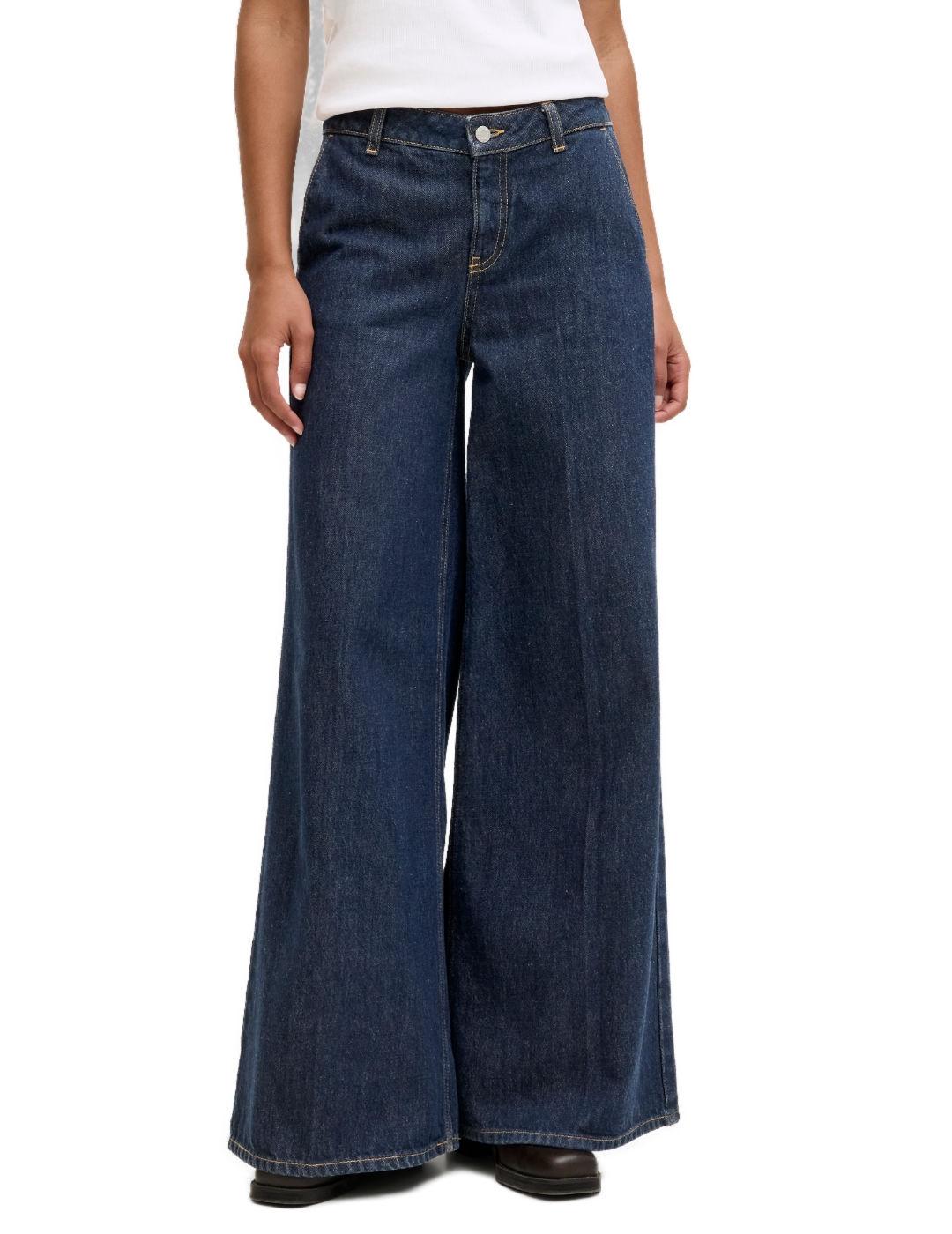 Pantalón vaquero JJXX Palma Karla azul extra wide leg mujer