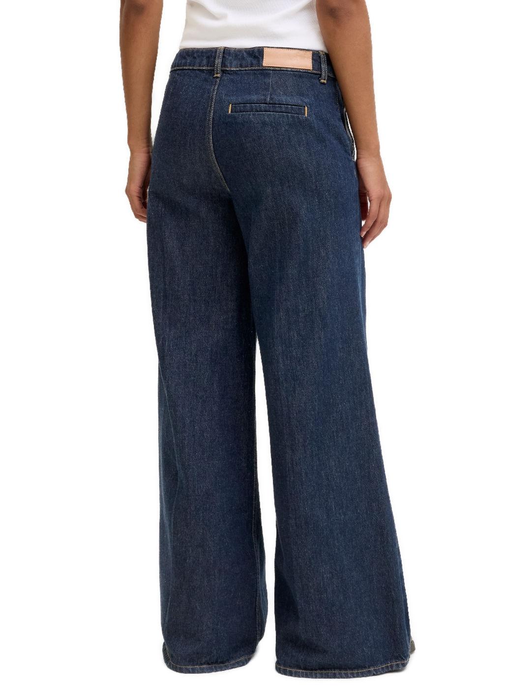 Pantalón vaquero JJXX Palma Karla azul extra wide leg mujer