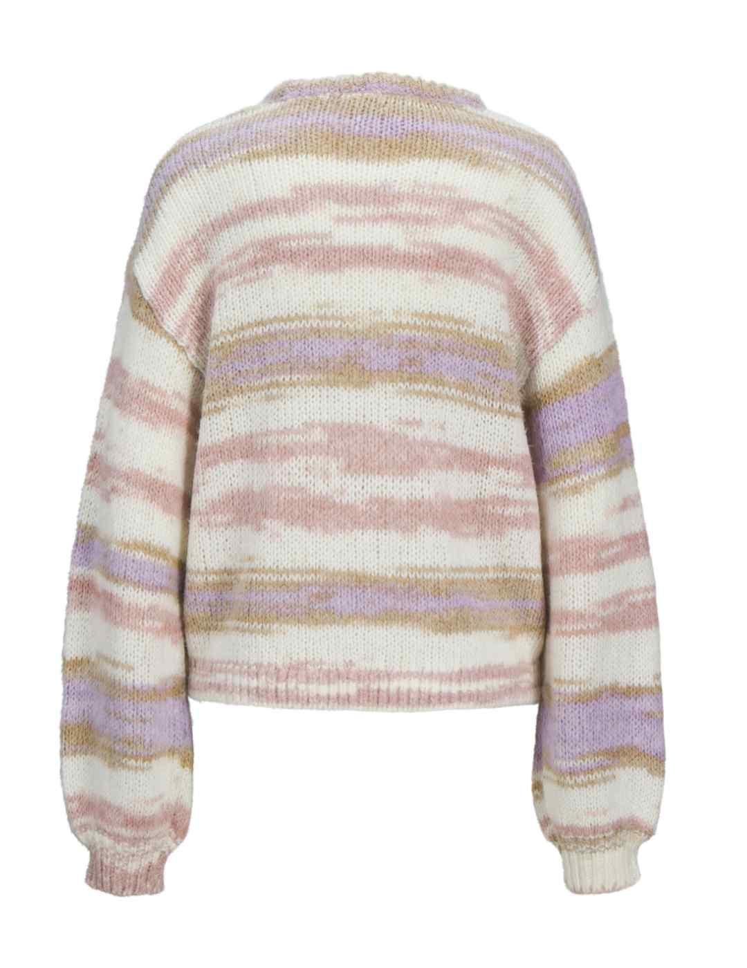 Jersey JJXX Amelia multicolor rayas punto grueso de mujer