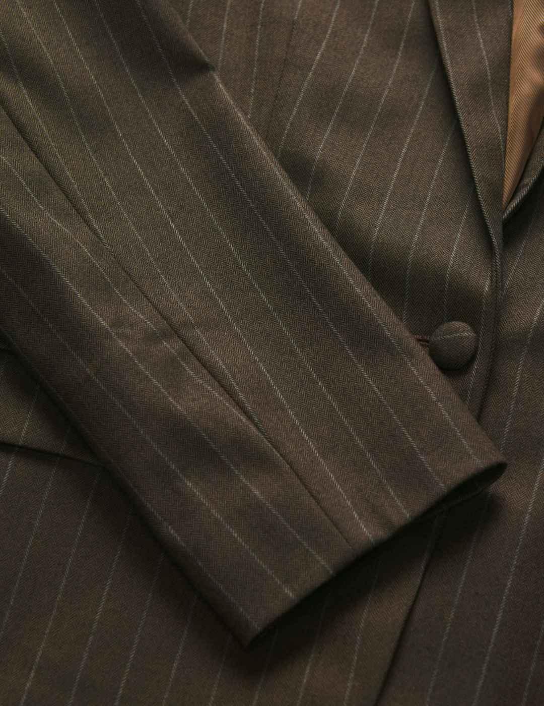 Americana JJXX Ana marrón raya diplomática para mujer