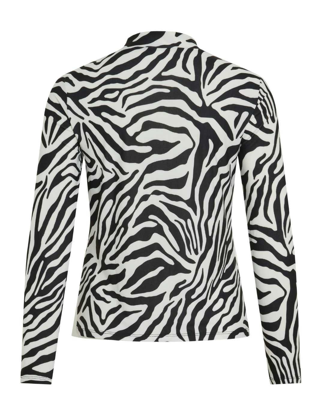Camiseta Vila Leoa cebra manga larga de mujer