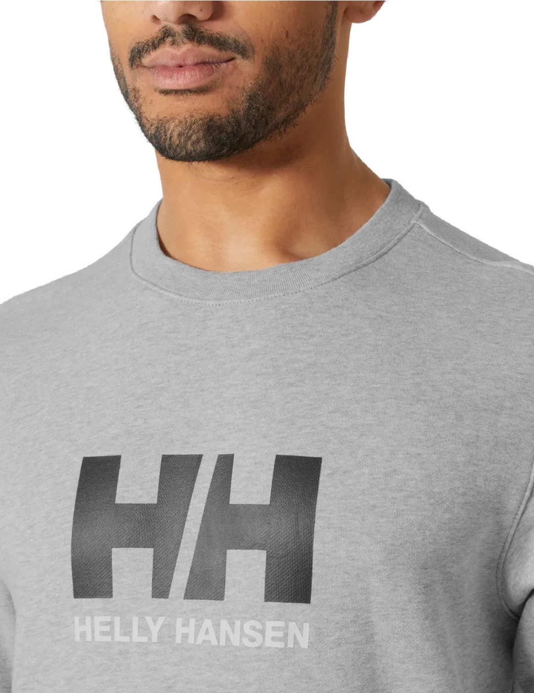 Sudadera Helly Hansen Logo gris sin capucha para hombre