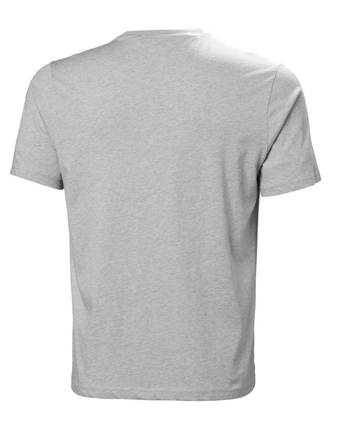 Camiseta Helly Hansen Logo gris manga corta para hombre