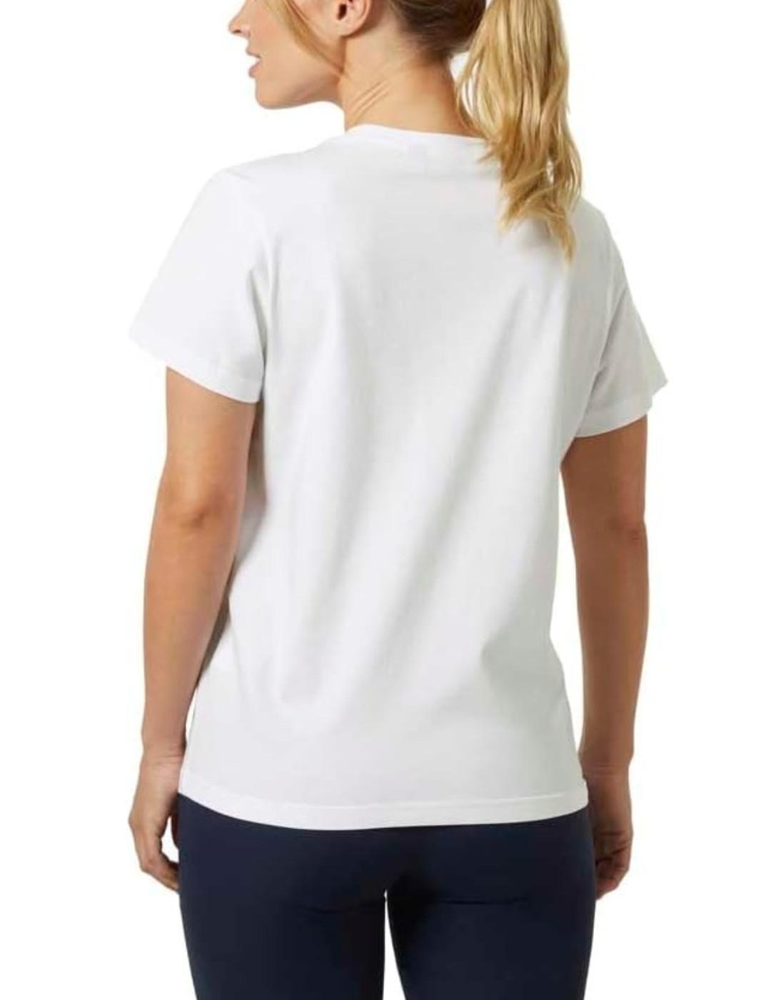 Camiseta Helly Hansen Logo blanca manga corta para mujer