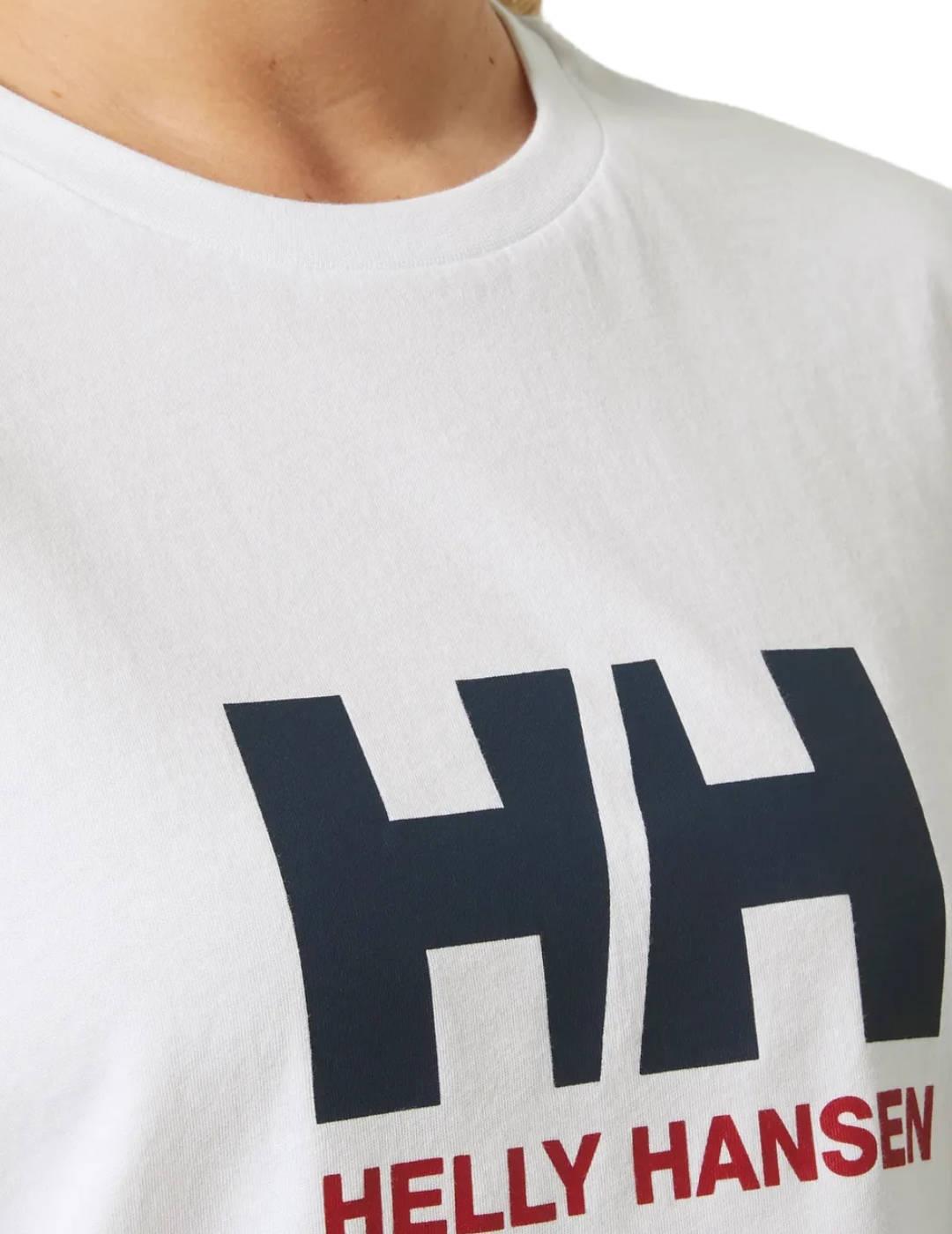 Camiseta Helly Hansen Logo blanca manga corta para mujer