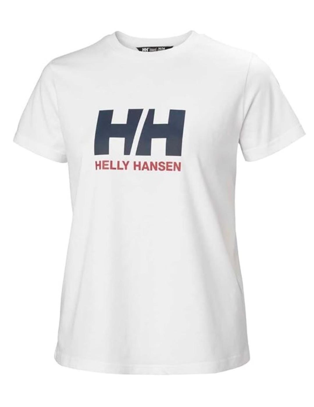 Camiseta Helly Hansen Logo blanca manga corta para mujer