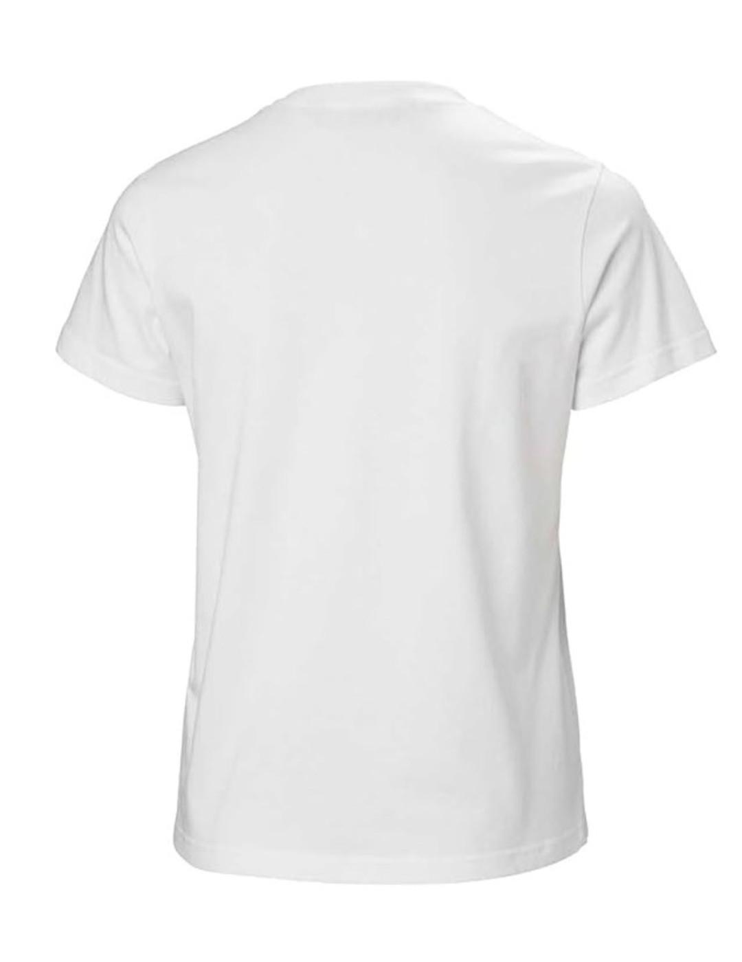 Camiseta Helly Hansen Logo blanca manga corta para mujer