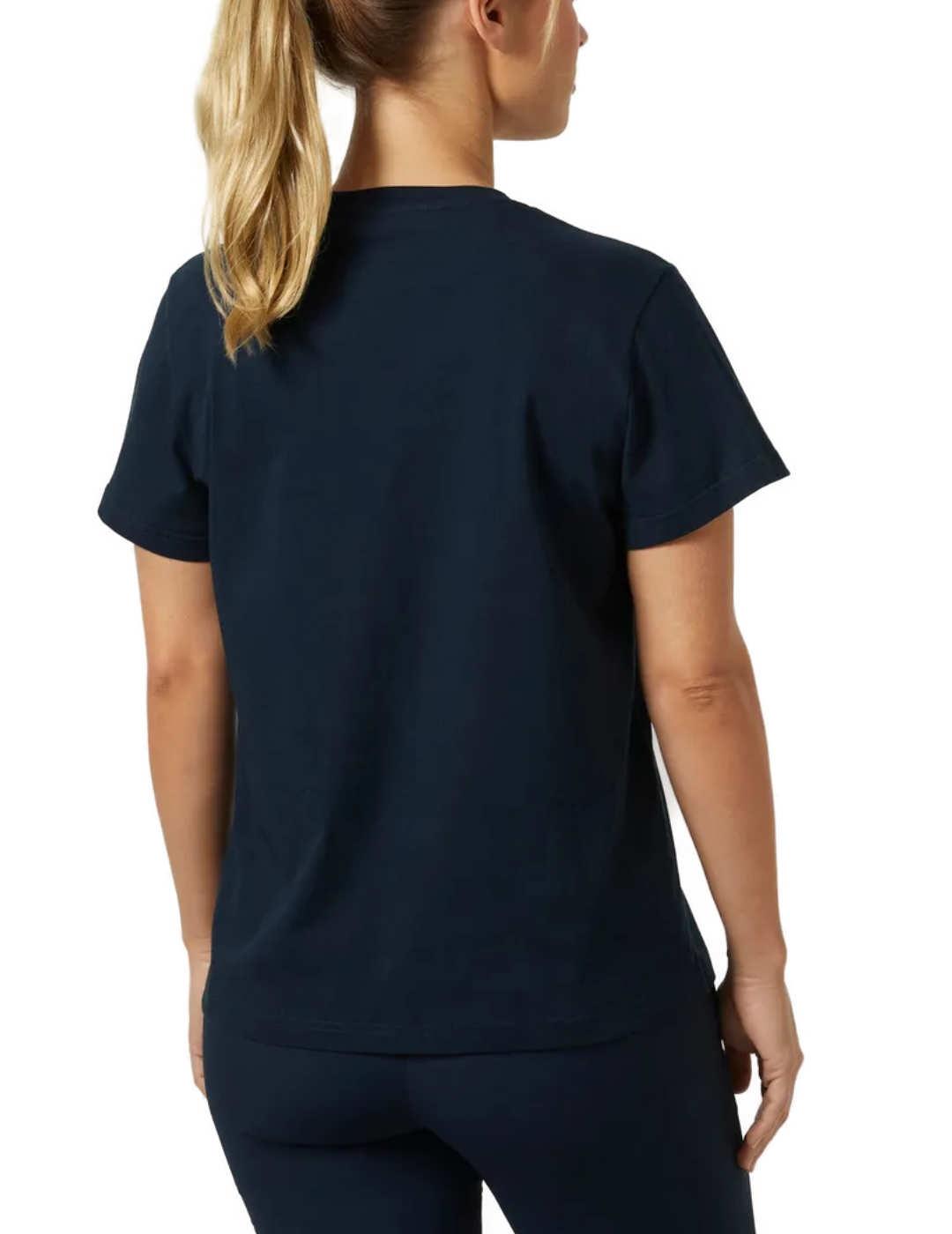 Camiseta Helly Hansen Logo marino manga corta para mujer