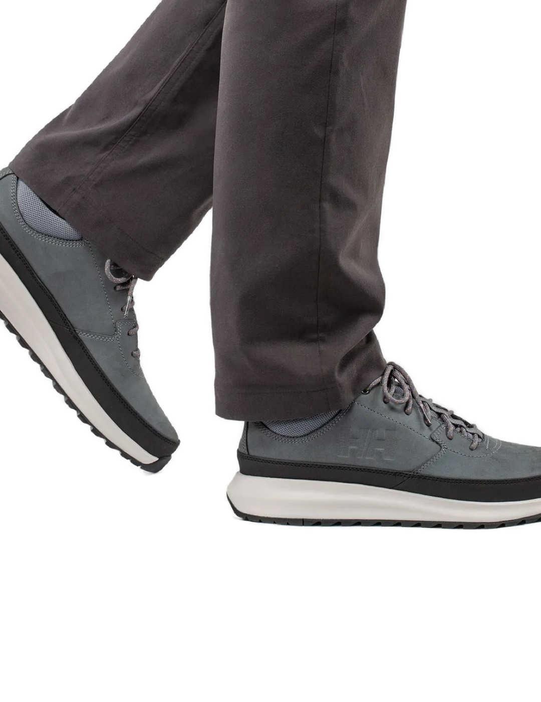 Zapatillas Helly Hansen gris piel impermeable para hombre