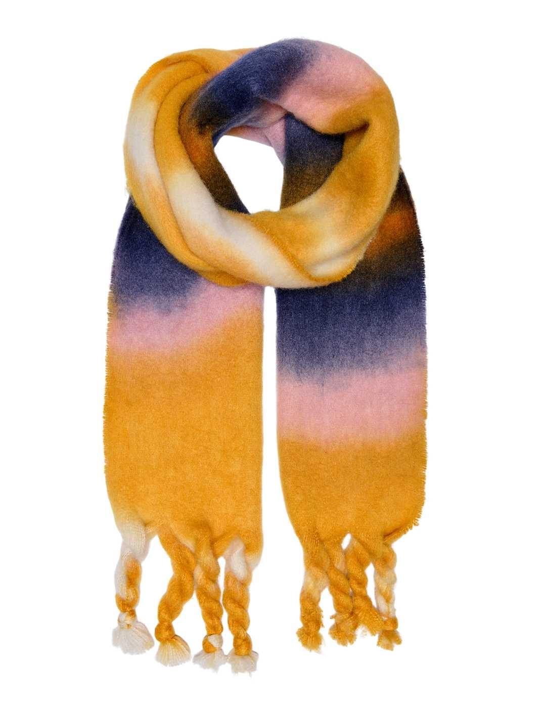 Bufanda larga Only Nika naranja multicolor para mujer