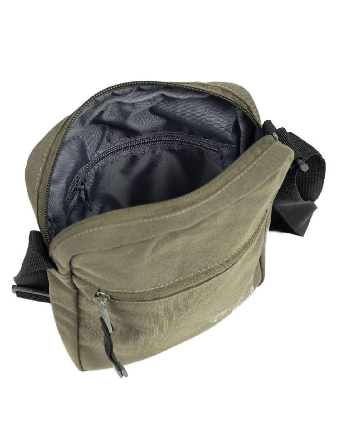 Bandolera Munich verde caqui pequeña para hombre