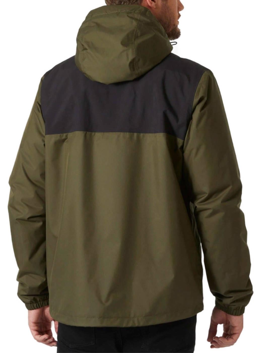 Chaqueta Helly Hansen Vancouver verde y negra de hombre