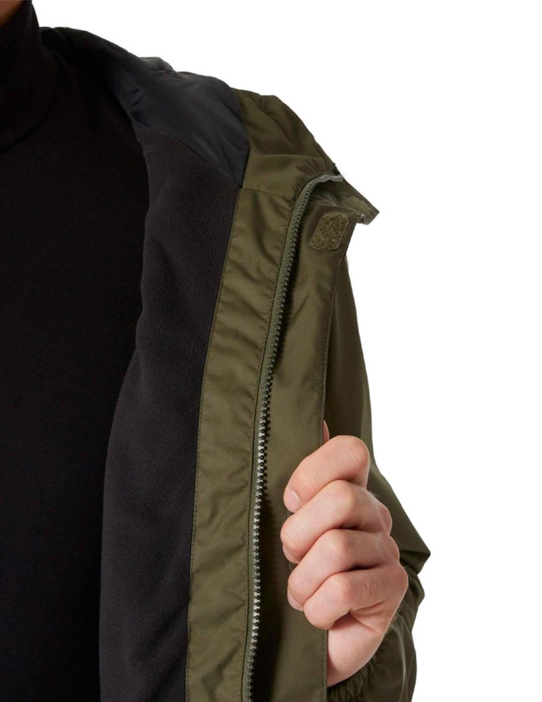 Chaqueta Helly Hansen Vancouver verde y negra de hombre