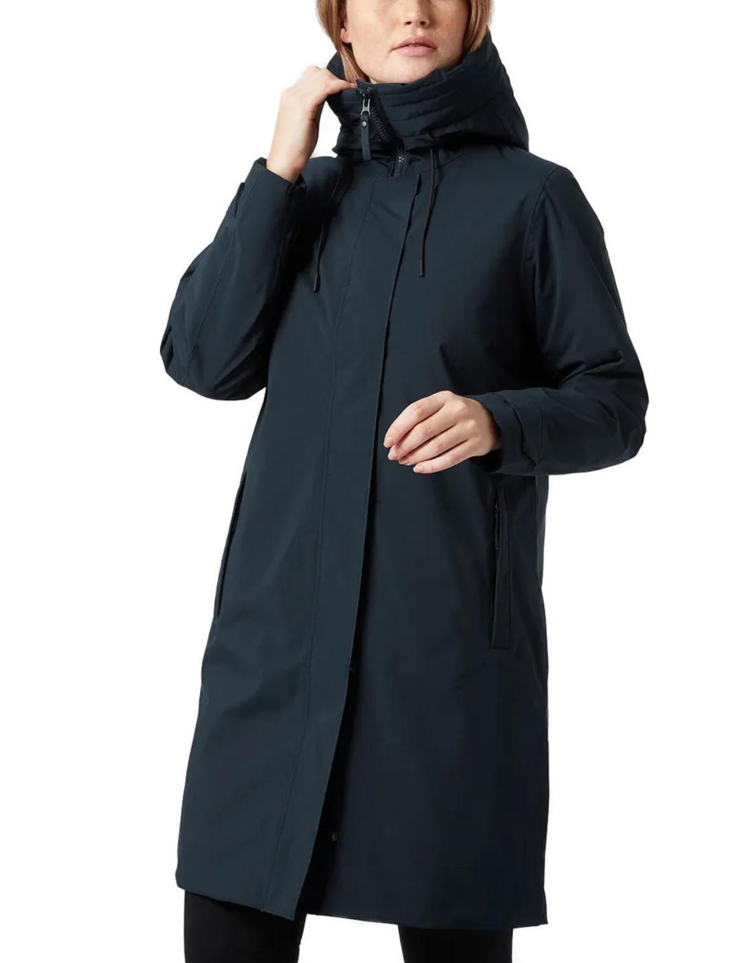 Chaqueta larga Helly Hansen Victoria marino mujer