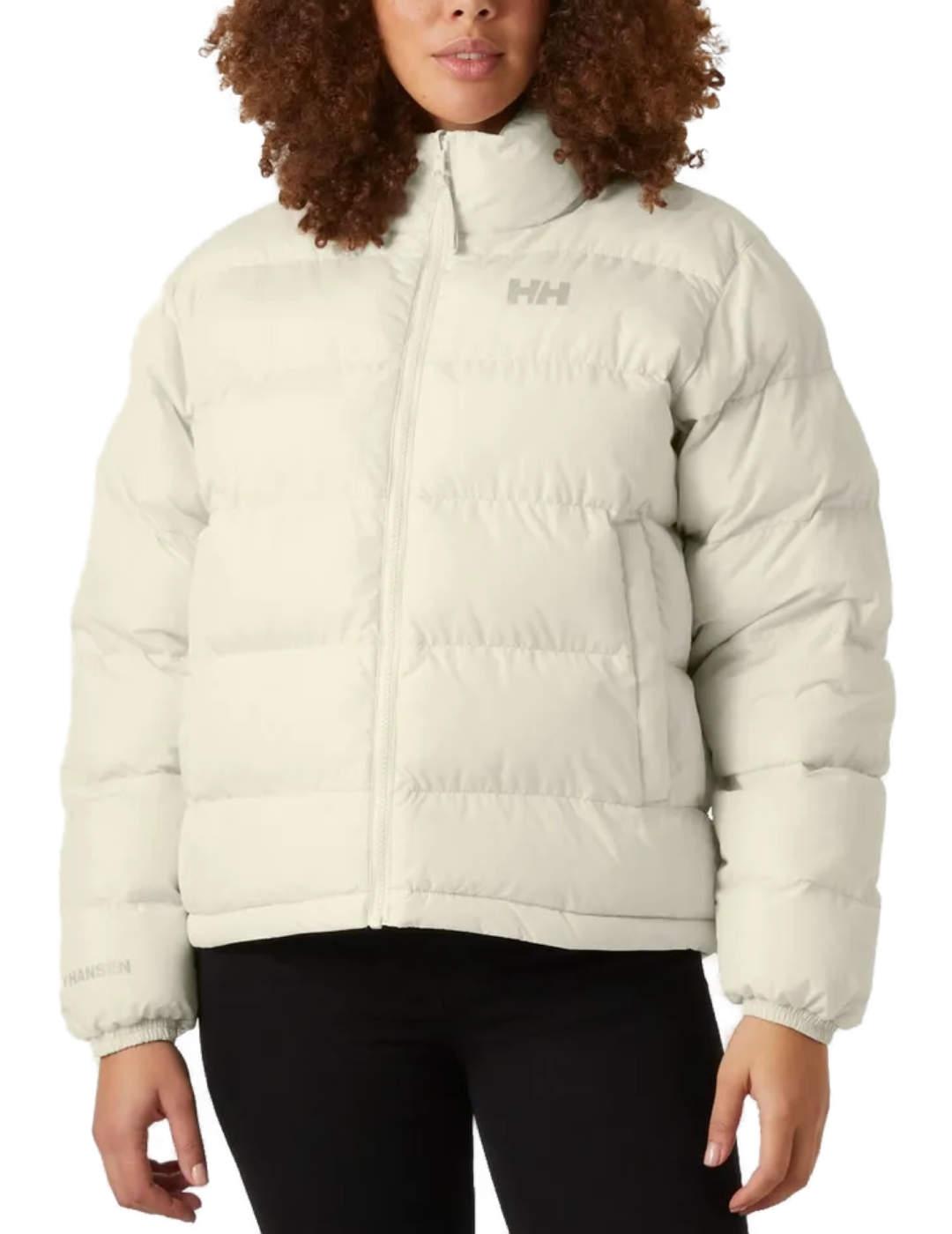 Chaqueta Helly Hansen beige gris reversible para mujer
